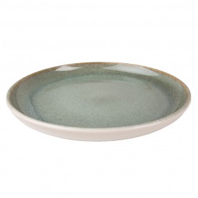 26CEDP0099 Breakfast Plate Ø 21 cm Green Ceramic Plate