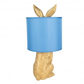 26LMC0013GOBL Table Lamp Rabbit Ø 20x43 cm Gold colored Plastic Desk Lamp