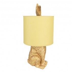 26LMC0013GOY Lampada da tavolo Coniglio Ø 20x43 cm Color oro Plastica Lampada da scrivania