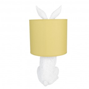 26LMC0013WY Table Lamp Rabbit Ø 20x43 cm White Yellow Plastic Desk Lamp