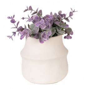 26CE1568S Pot de fleurs Ø 12x11 cm Beige Céramique Pot de fleurs d'intérieur