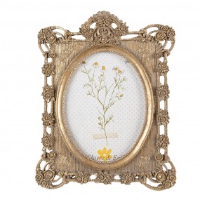 22F0991 Photo Frame 13x18 cm Gold colored Plastic Glass Picture Frame