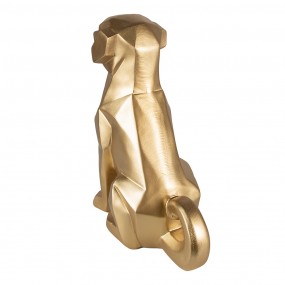 26PR3721 Figurine Dog 24 cm Gold colored Polyresin