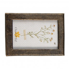 22F0999 Photo Frame 10x15 cm Gold colored Plastic Glass Picture Frame