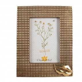 22F1008 Photo Frame 10x15 cm Gold colored Plastic Glass Picture Frame