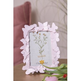 22F1015 Photo Frame 10x15 cm Pink Plastic Glass Picture Frame