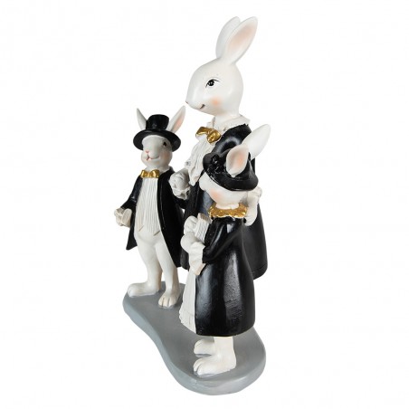 Black & White Rabbit Figurines - Set/2 Assorted - Piper Classics