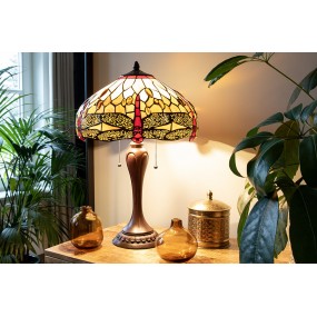 25LL-5795 Base della lampada lampada da tavolo Tiffany Ø 17x60 cm  Marrone Plastica Base per lampada