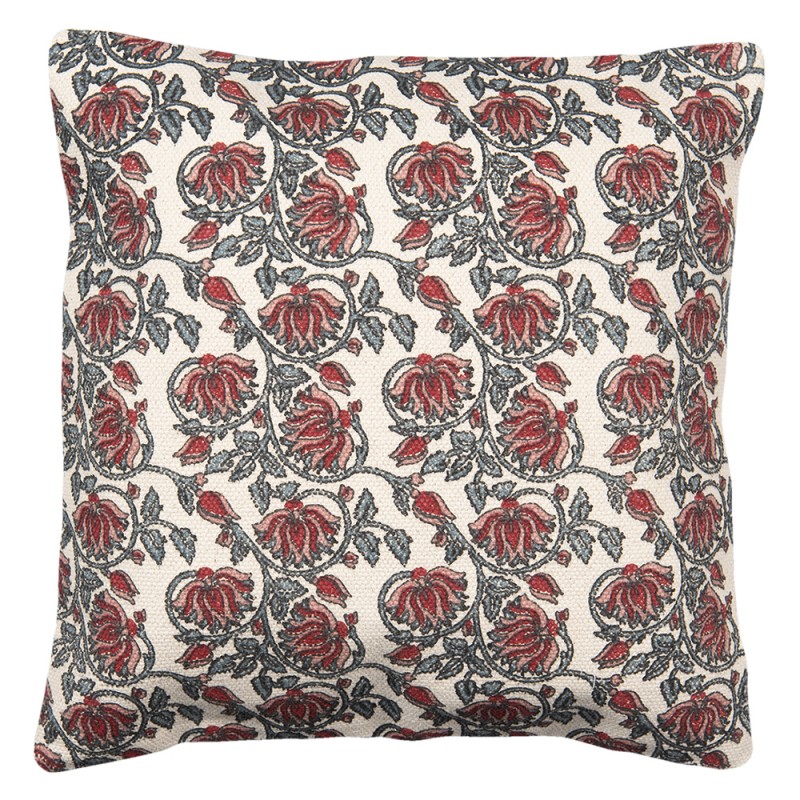 KT032.057 Cushion Cover 50x50 cm Red Cotton Square Pillow Cover