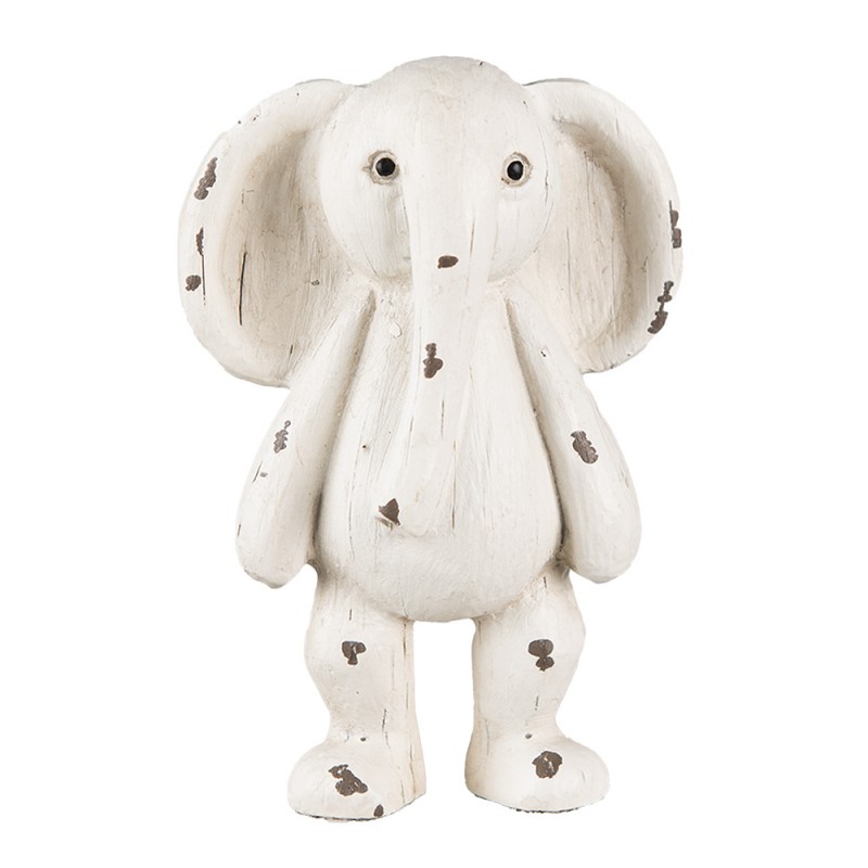 6PR3640 Figurine Elephant 5x4x10 cm Beige Brown Polyresin Home Accessories