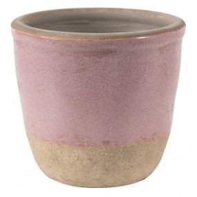 26CE1380XS Planter Ø 11x10 cm Pink Beige Ceramic Round Indoor Planter