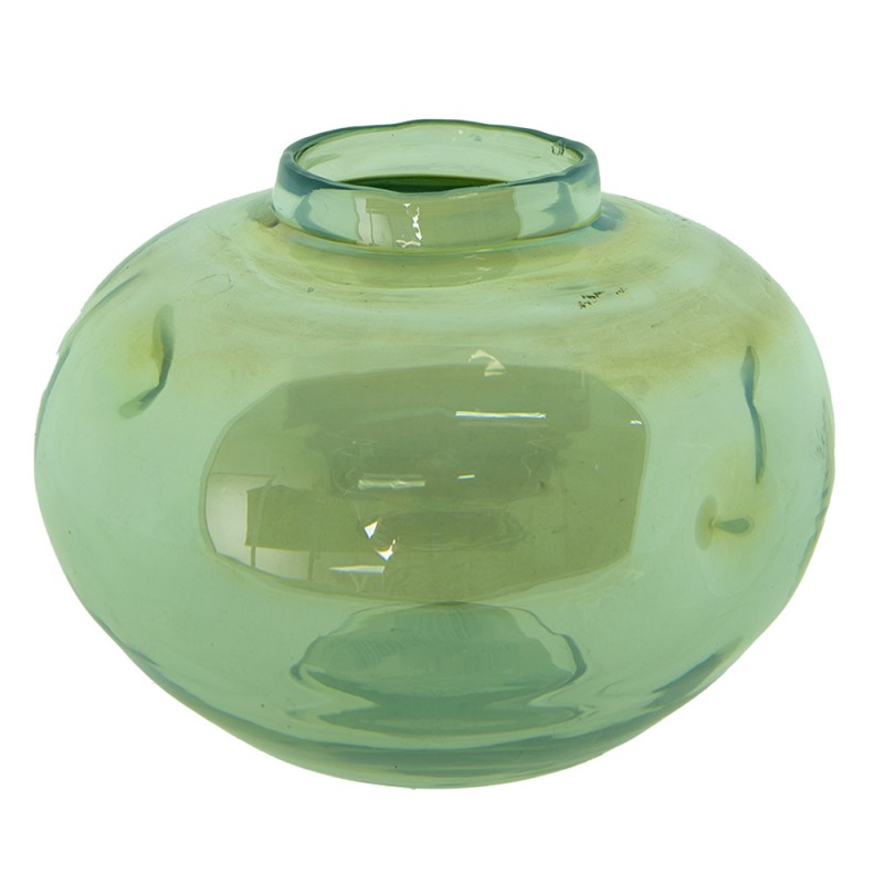 6GL4090 Vase Ø 15x11 cm Green Glass Glass Vase