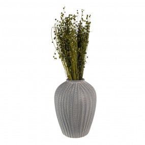 26TE0485L Vase Ø 21x28 cm Grey Stone Decorative Vase