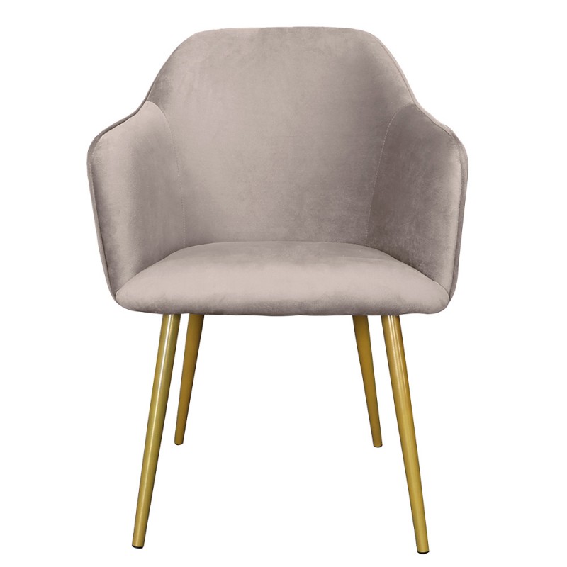 50555G Dining Chair 58x56x83 cm Grey Iron Textile Chair