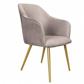 250555G Dining Chair 58x56x83 cm Grey Iron Textile Chair