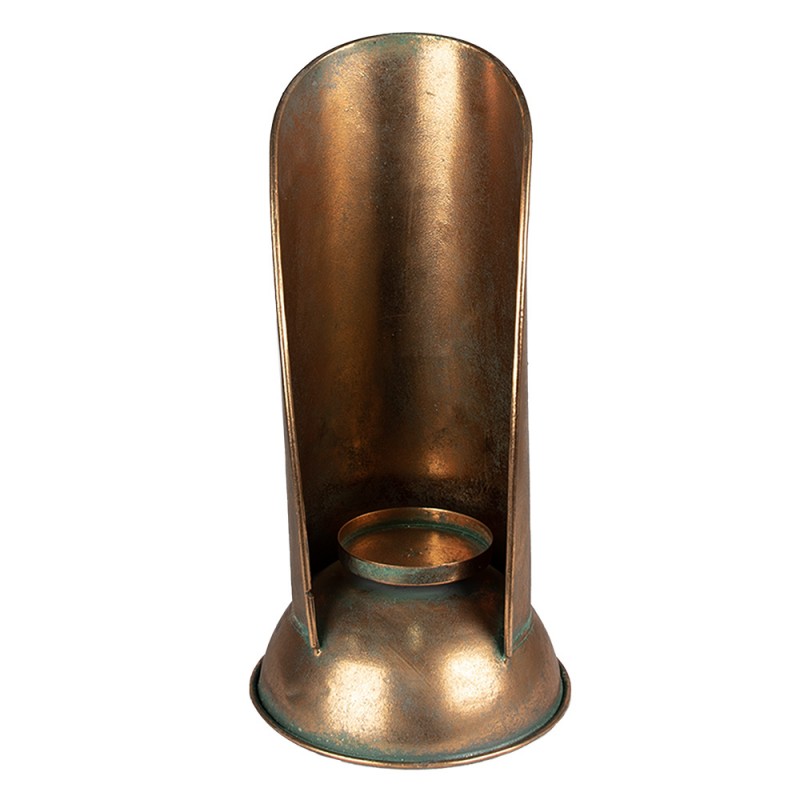 6Y4980 Candle holder 35 cm Copper colored Metal Candle Holder