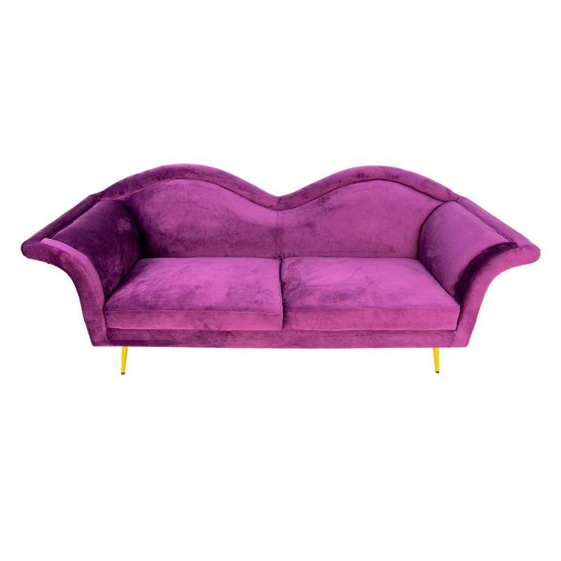50563PA Bench 3-seater 3-Zits Purple Wood Sofa