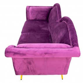 250563PA Bench 3-seater 3-Zits Purple Wood Sofa