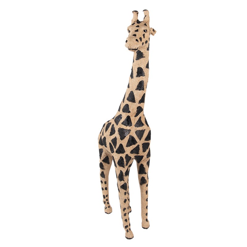 50750 Figurine Giraffe 90 cm Brown Black Paper Iron Textile Home Accessories