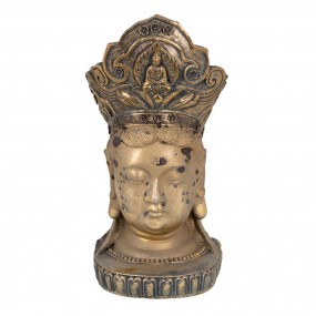 26PR3620 Figurine Buddha 11x9x22 cm Gold colored Polyresin Home Accessories