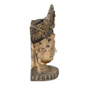 26PR3620 Figur Buddha 11x9x22 cm Goldfarbig Polyresin Wohnaccessoires