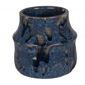 26CE1573S Fioriera Ø 12x11 cm Blu Ceramica Fioriera per interni