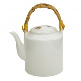 26CETE0096 Teapot 1500 ml White Porcelain Round Tea pot