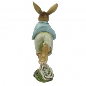 26PR3256 Figurine Rabbit 15 cm Brown Blue Polyresin Home Accessories