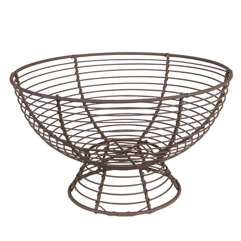 6Y5246 Storage Basket Ø 25x14 cm Brown Iron Basket