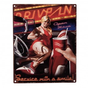 6Y5225 Text Sign 20x25 cm...