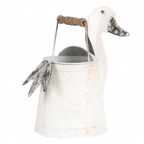 26Y3555 Decorative Watering Can 31x16x27 cm White Metal Home Decoration